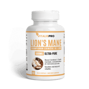 فطر عرف الأسد 500 ملغ: لتعزيز الذاكرة والتركيز ودعم صحة الأعصاب Lion's Mane