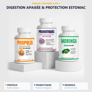 Pack digestion et estomac VitalisPro : propolis, probiotiques et moringa