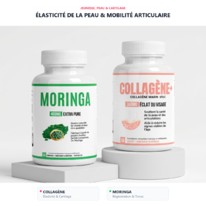 Pack duo collagène marin et moringa VitalisPro