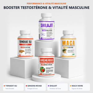Pack tongkat ali, maca, ginseng et shilajit VitalisPro