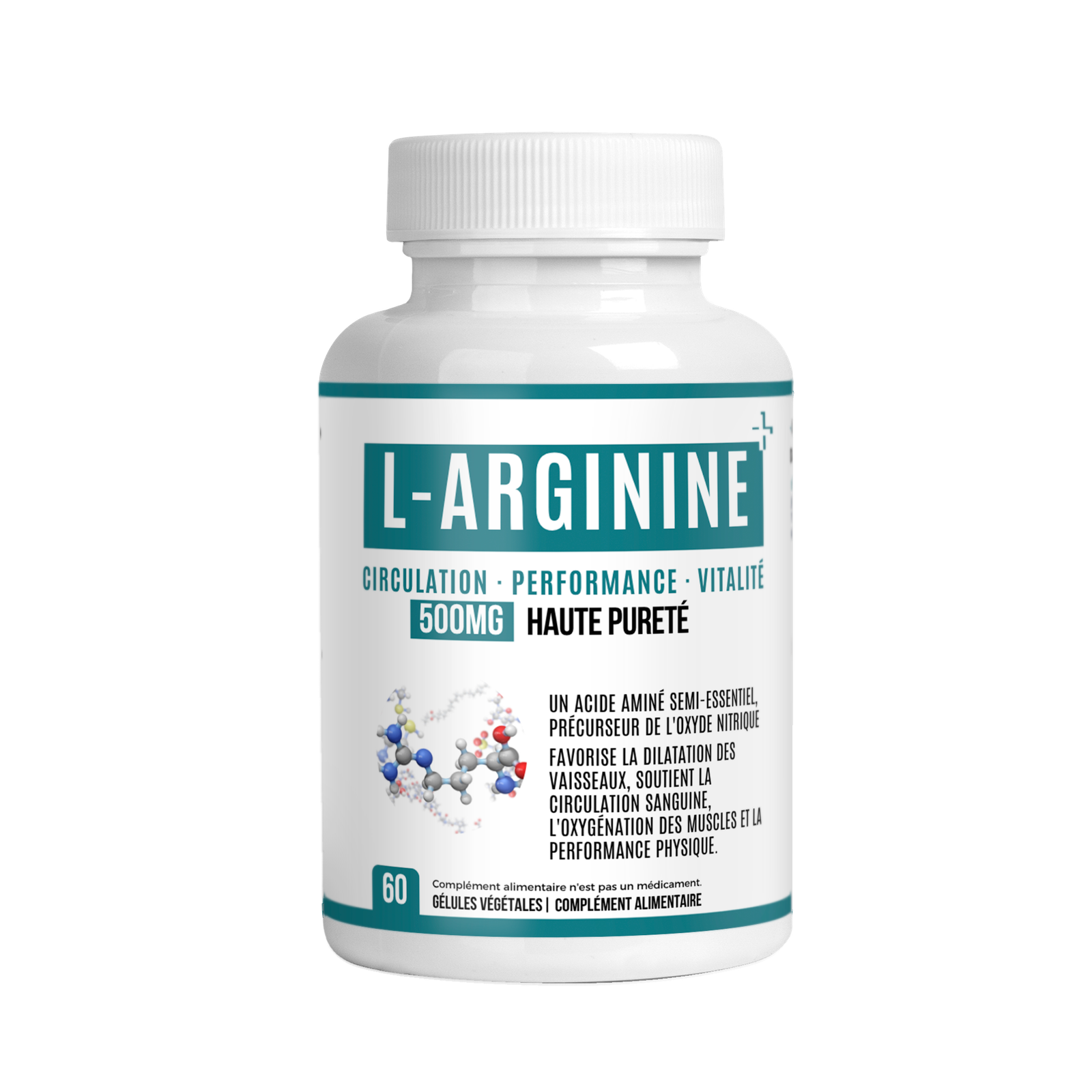 الأرجنين L-Arginine 500 ملغ – أكسيد النيتريك والدورة الدموية والحيوية في المغرب 2 الأرجنين L-Arginine من VitalisPro، 60 كبسولة نباتية