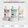 Pack trio VitalisPro : reishi, crinière de lion et spiruline
